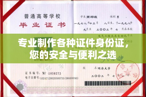 仁武专业制作各种证件身份证，您的安全与便利之选
